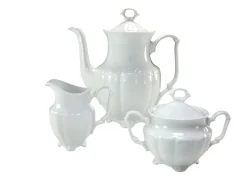 Maria Theresia - Kaffeegarnitur 3-tlg - Weiss