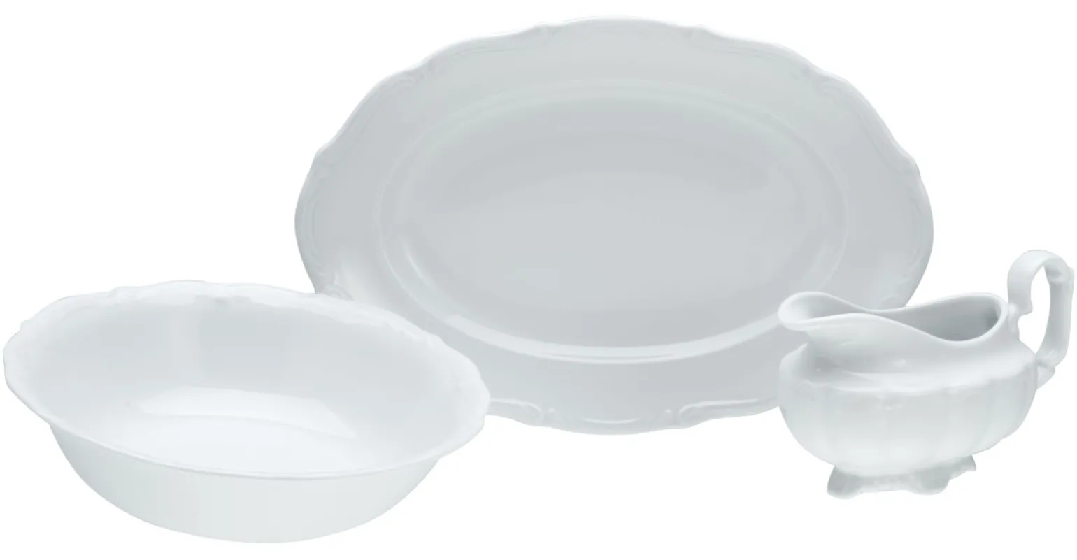 Maria Theresia - Servier Set 3-tlg - Weiss
