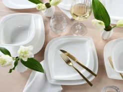 Melbourne - Tellerset 12-tlg - Creme