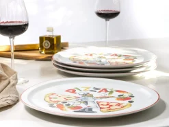 Milano - Pizzateller 4-tlg - Pizzabäcker