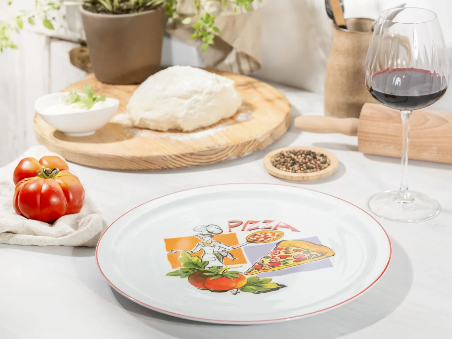 Milano - Pizzateller 4-tlg - Pizzabäcker