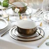 Modern Industrial - Tellerset 12-tlg - Weiss - Gold
