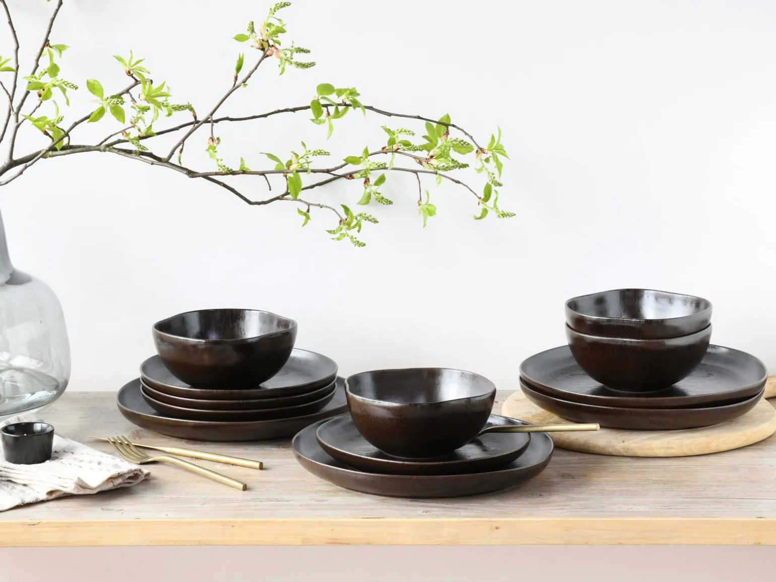 Natura - Tellerset - Black
