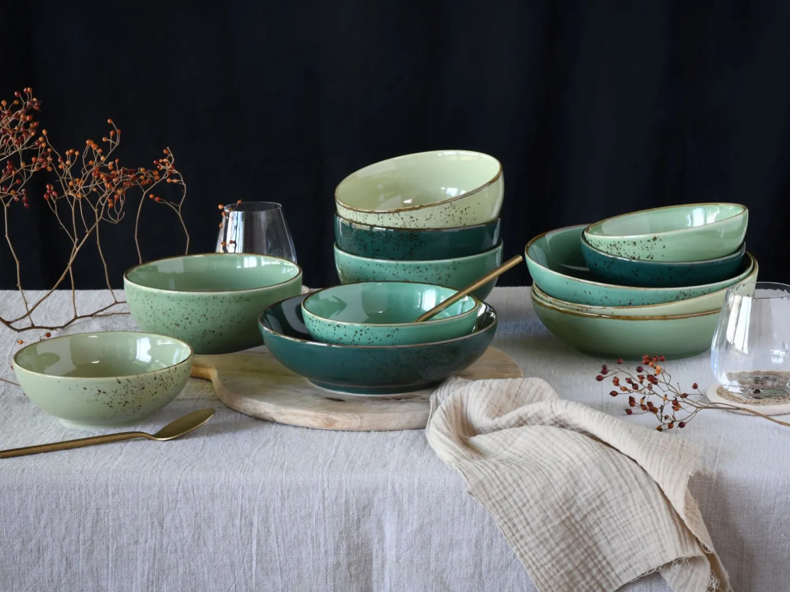 Nature Collection - Bowl Set 12-tlg - bunt