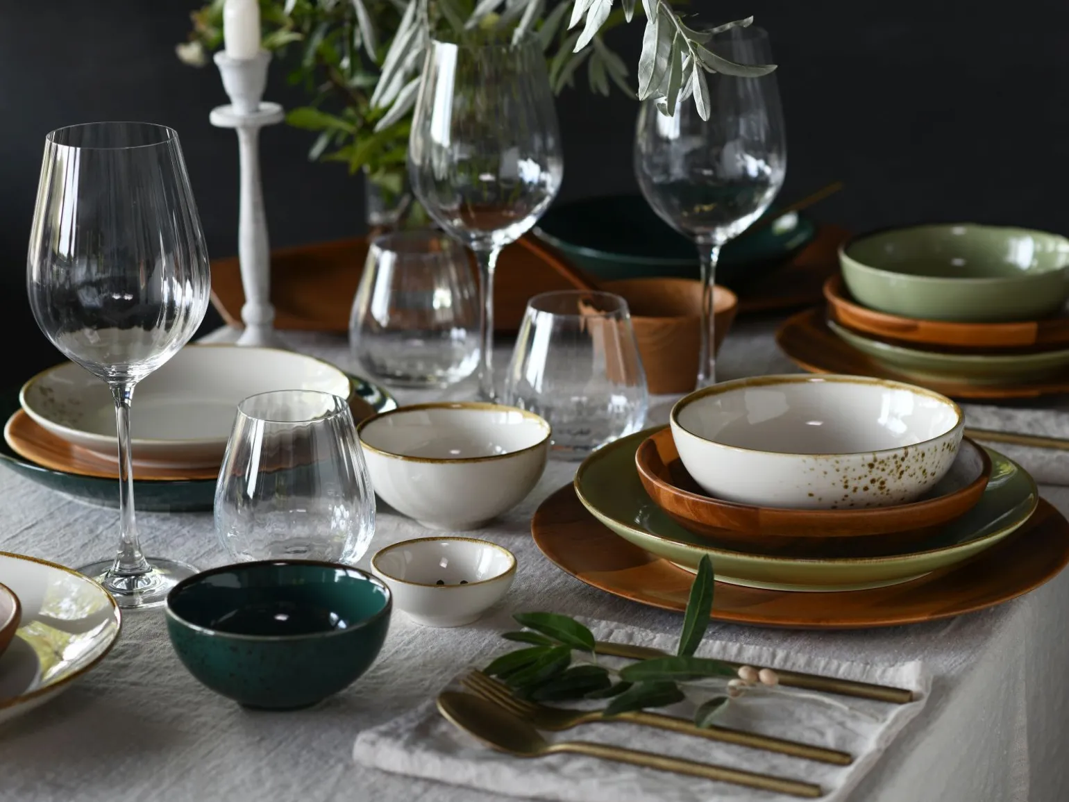 Nature Collection - Mehrzweckschale 4-tlg - Akazienholz
