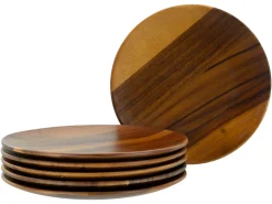 Nature Collection - Tellerset 6-tlg - Akazienholz
