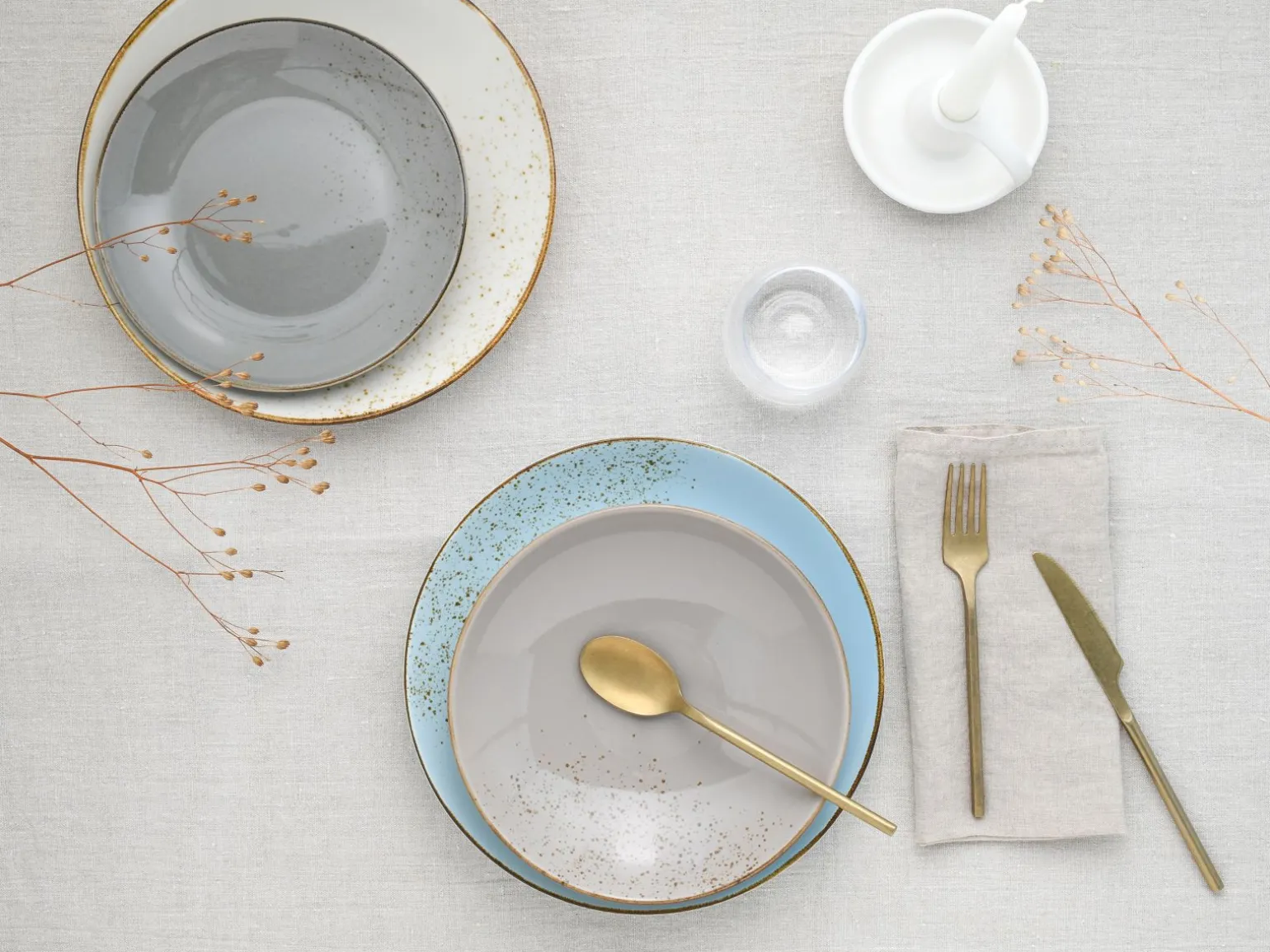 Nature Collection - Tellerset 12-tlg - bunt