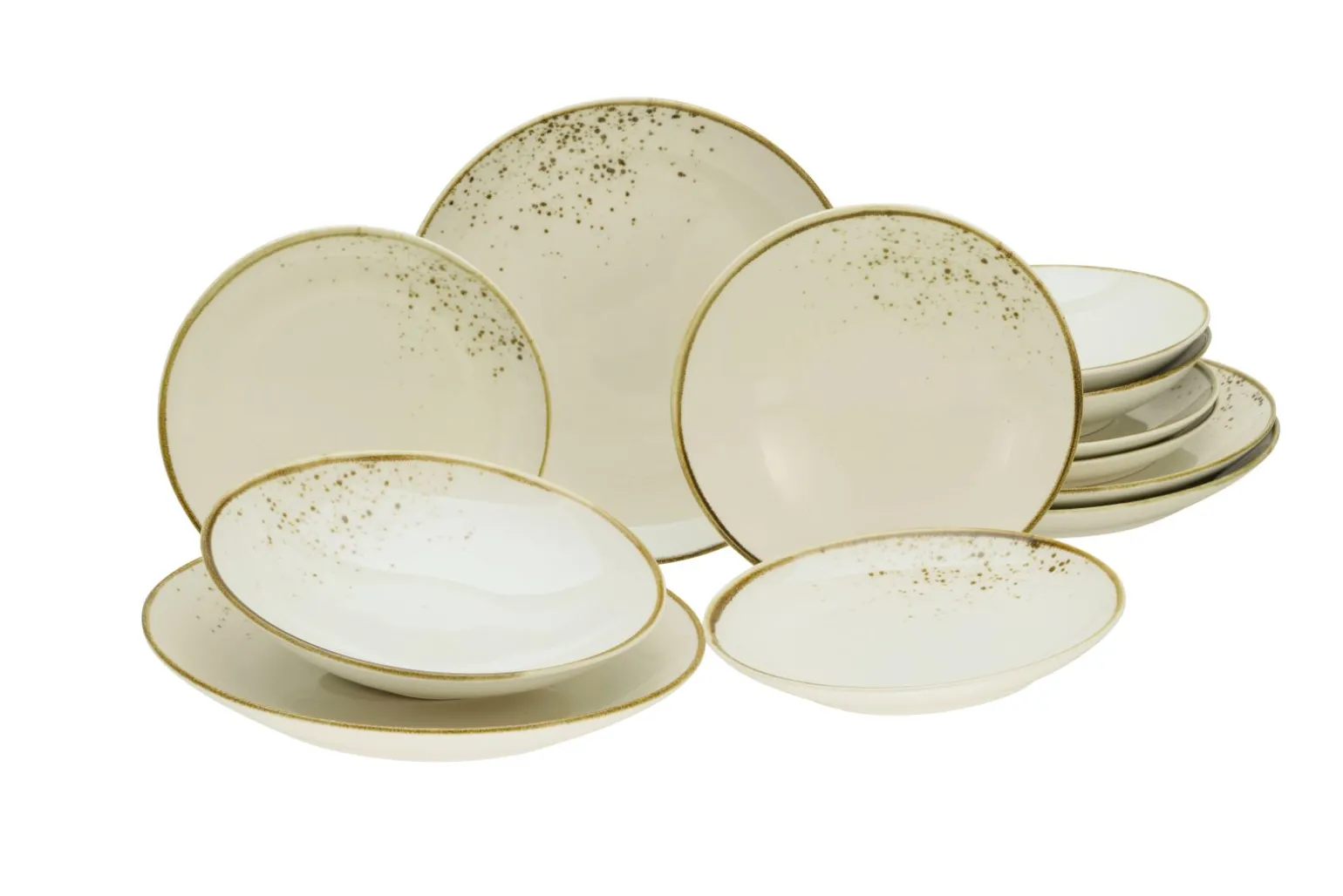 Nature Collection - Tellerset 12-tlg - bunt