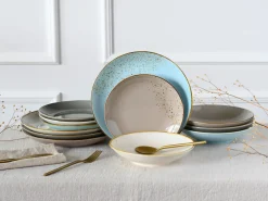 Nature Collection - Tellerset 12-tlg - bunt