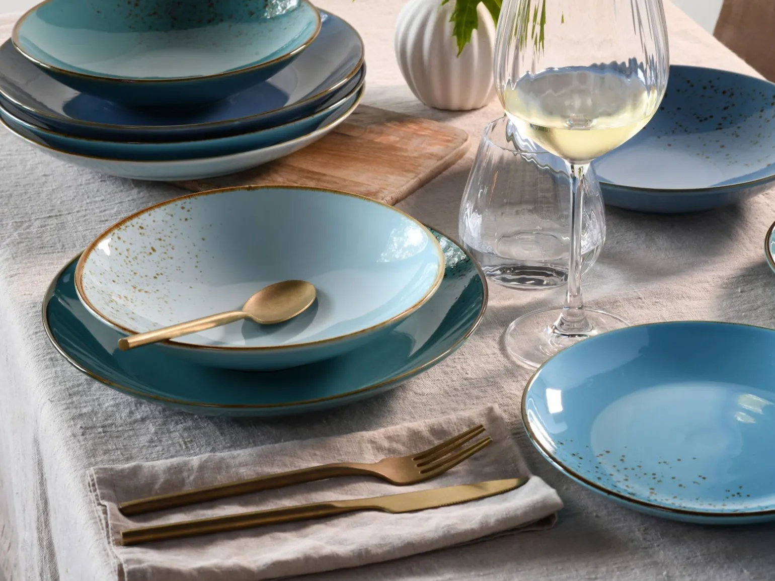 Nature Collection - Tellerset 12-tlg - bunt