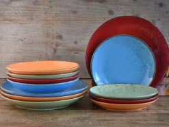 Nature Collection - Tellerset 12-tlg - bunt