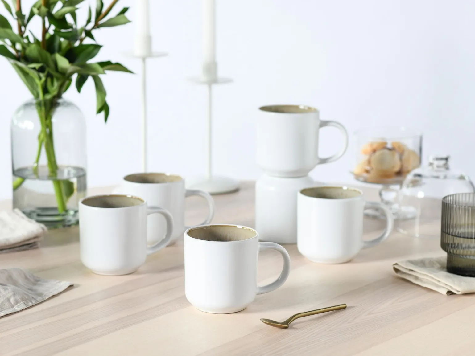 Nordic Fjord - Kaffeebecher 6-tlg - beige