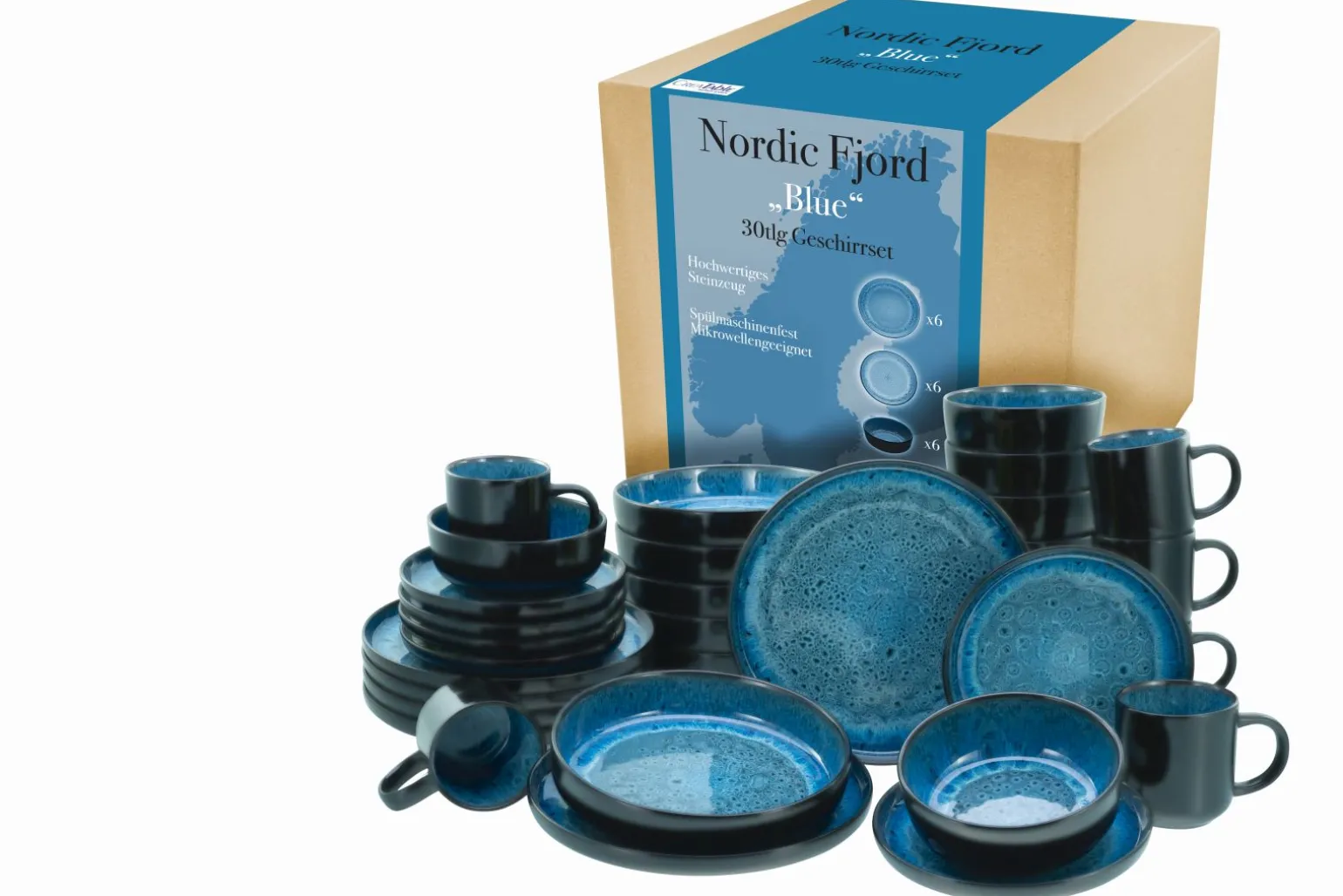 Nordic Fjord - Kombiservice 30-tlg - beige