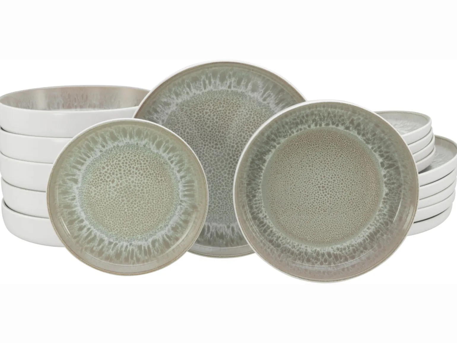 Nordic Fjord - Tellerset 18-tlg - beige