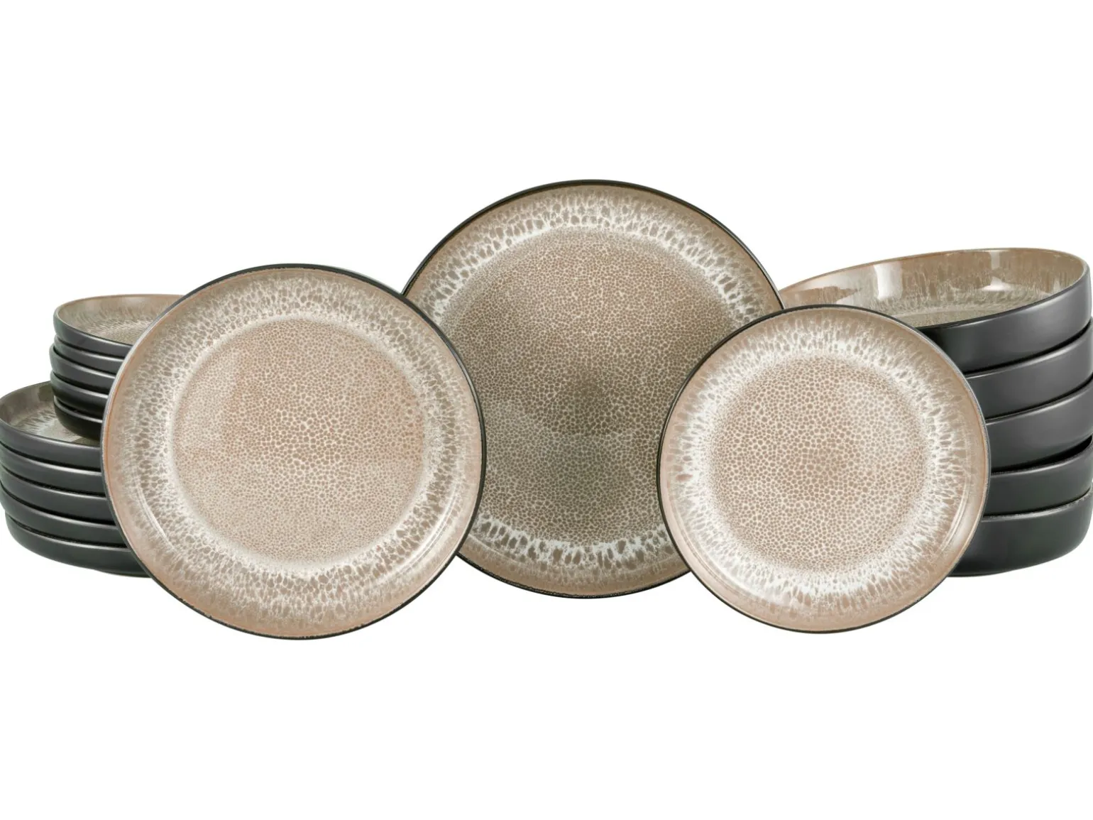 Nordic Fjord - Tellerset 18-tlg - beige