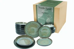 Nordic Fjord - Tellerset 18-tlg - beige