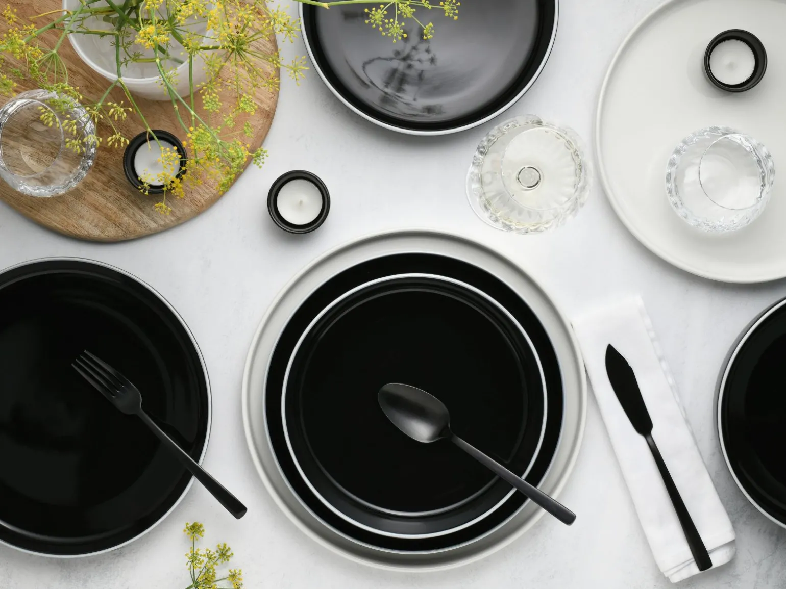 Nordic Gourmet - Tafelservice 12-tlg - Schwarz