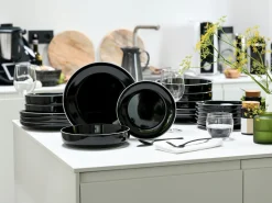 Nordic Gourmet - Tellerset 18-tlg - Schwarz