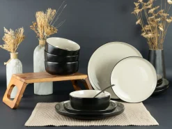 Nordic - Tellerset 12-tlg - Cool Black
