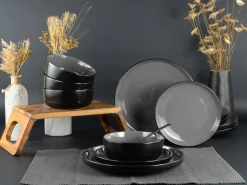 Nordic - Tellerset 12-tlg - Cool Black