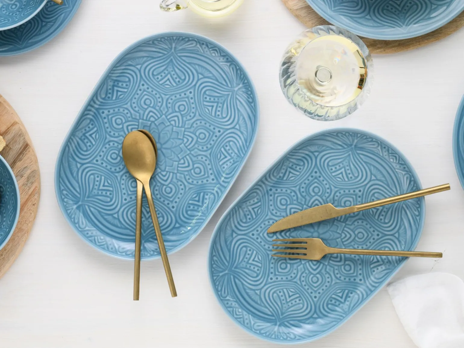 Orient Mandala - Plattenset 2-tlg - Aquamarine