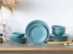 Orient Mandala - Tellerset 18-tlg - Aquamarine