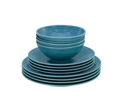 Orient Mandala - Tellerset 12-tlg - Aquamarine