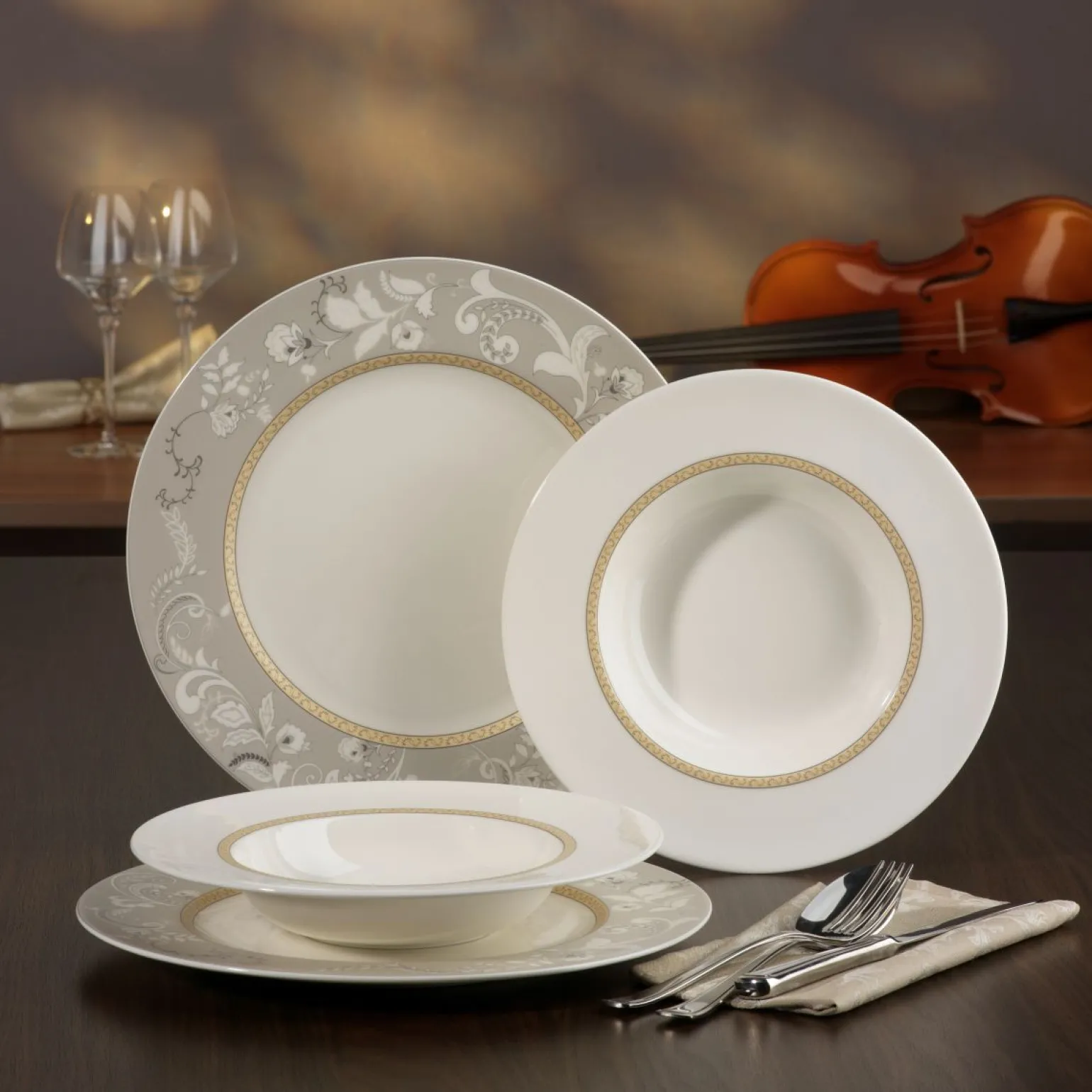 Palacio - Tafelservice 12-tlg - Creme