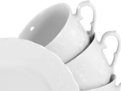 Rokoko - Kaffeeservice 18-tlg - Weiss