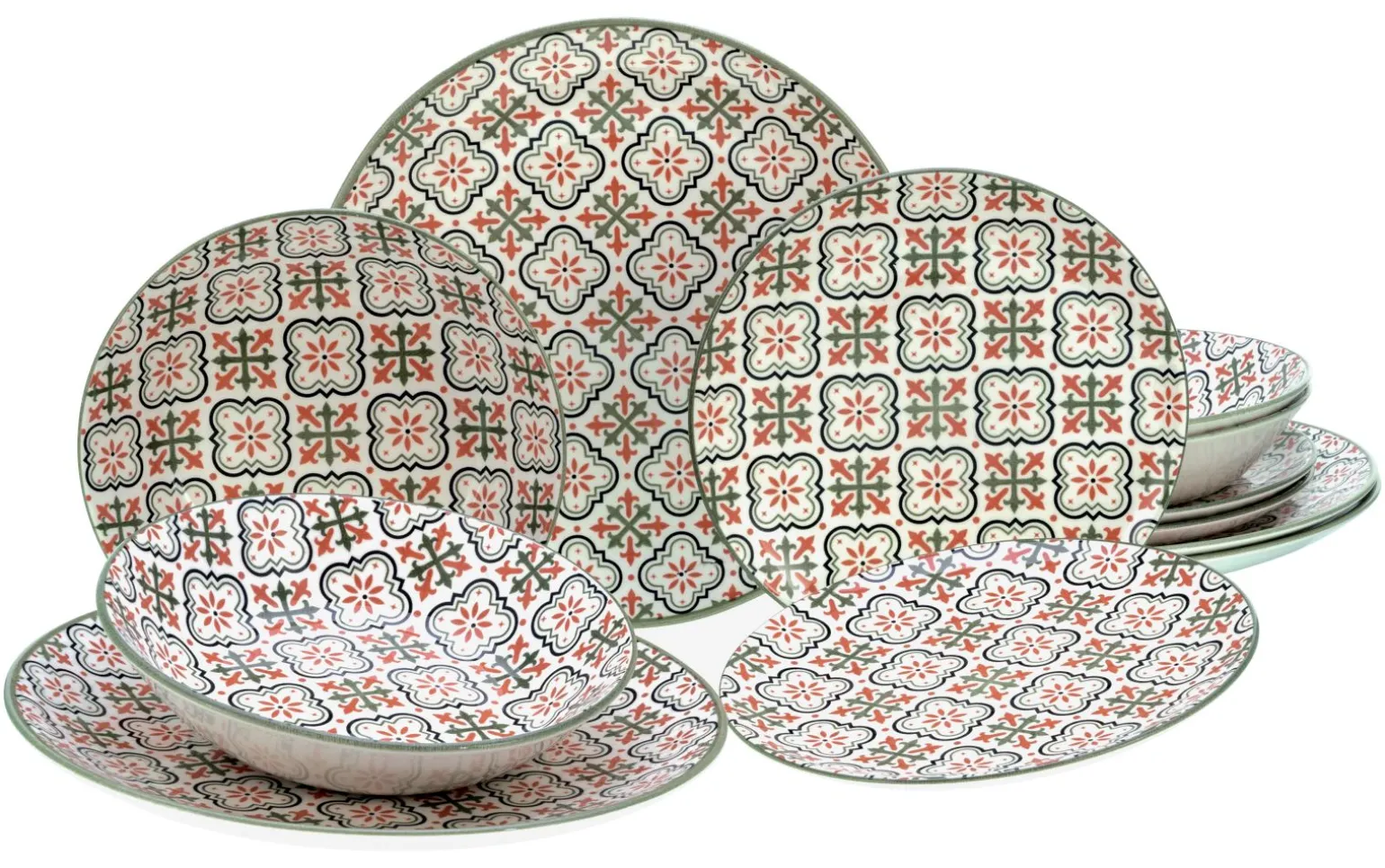 Rumi - Tellerset 12-tlg - bunt