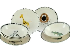 Safari - Tellerset 8-tlg - Bunt
