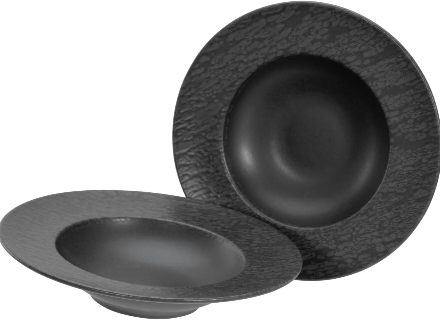 Schiefer - Pastateller 2-tlg - Schwarz