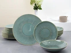 Sea Breeze - Tellerset 18-tlg - Hellblau