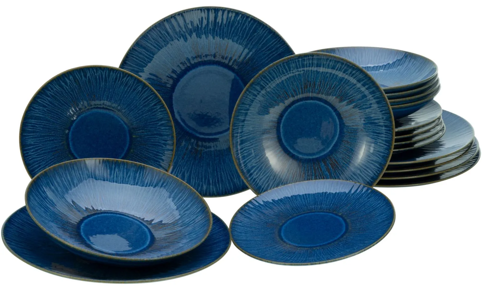 Sea Breeze - Tellerset 18-tlg - Hellblau