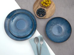 Sea Breeze - Tellerset 18-tlg - Hellblau