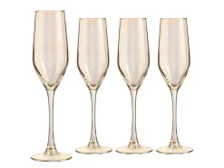 Shiny - Sektglas 4-tlg - gold