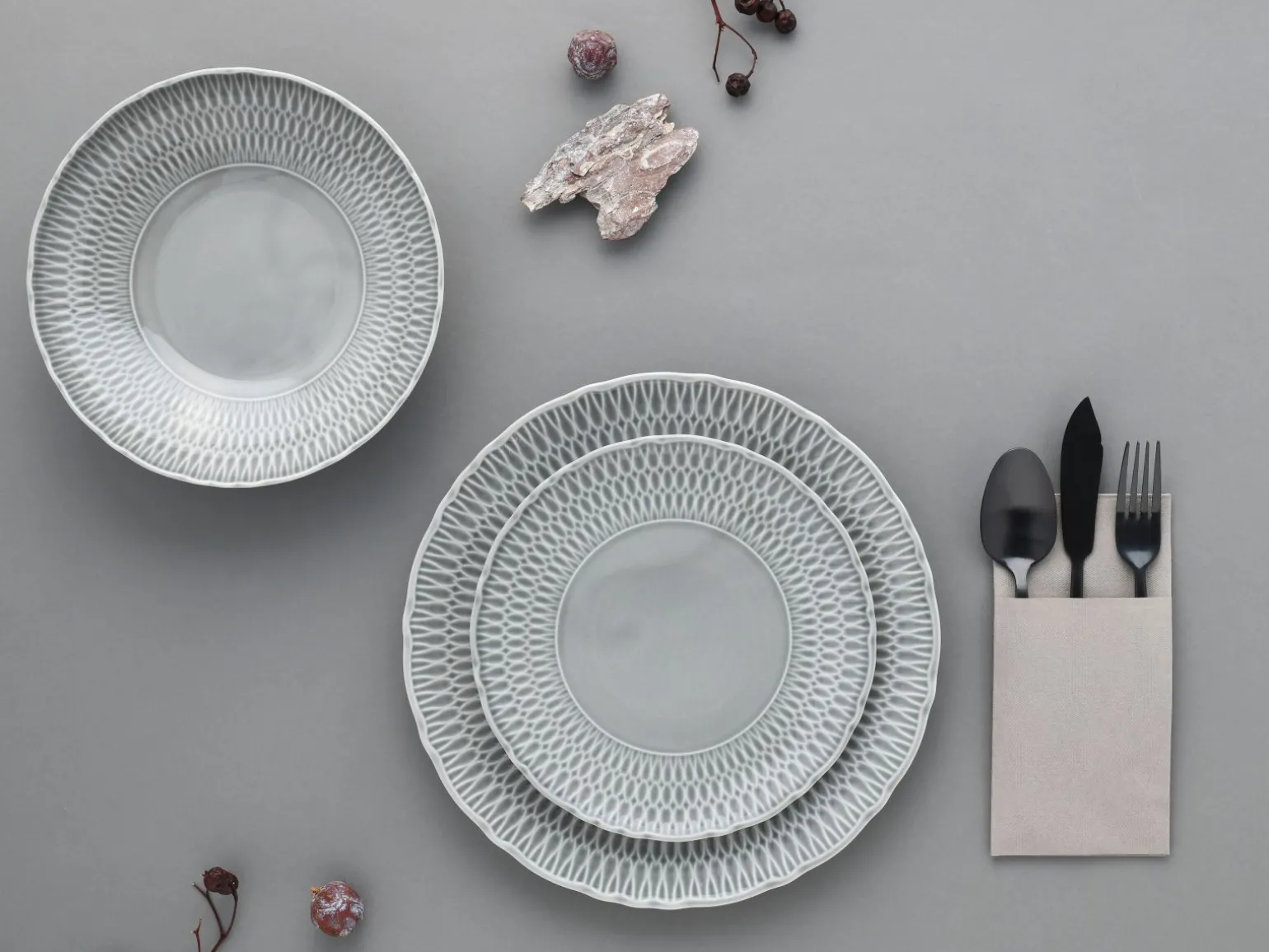 Sofia - Tellerset 12-tlg - White
