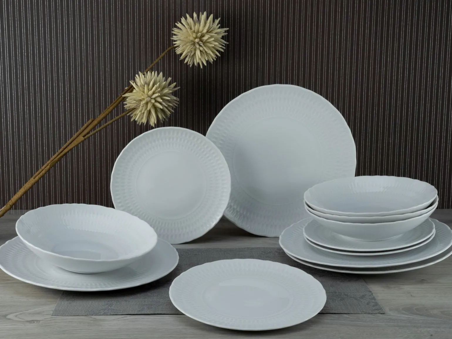 Sofia - Tellerset 12-tlg - White