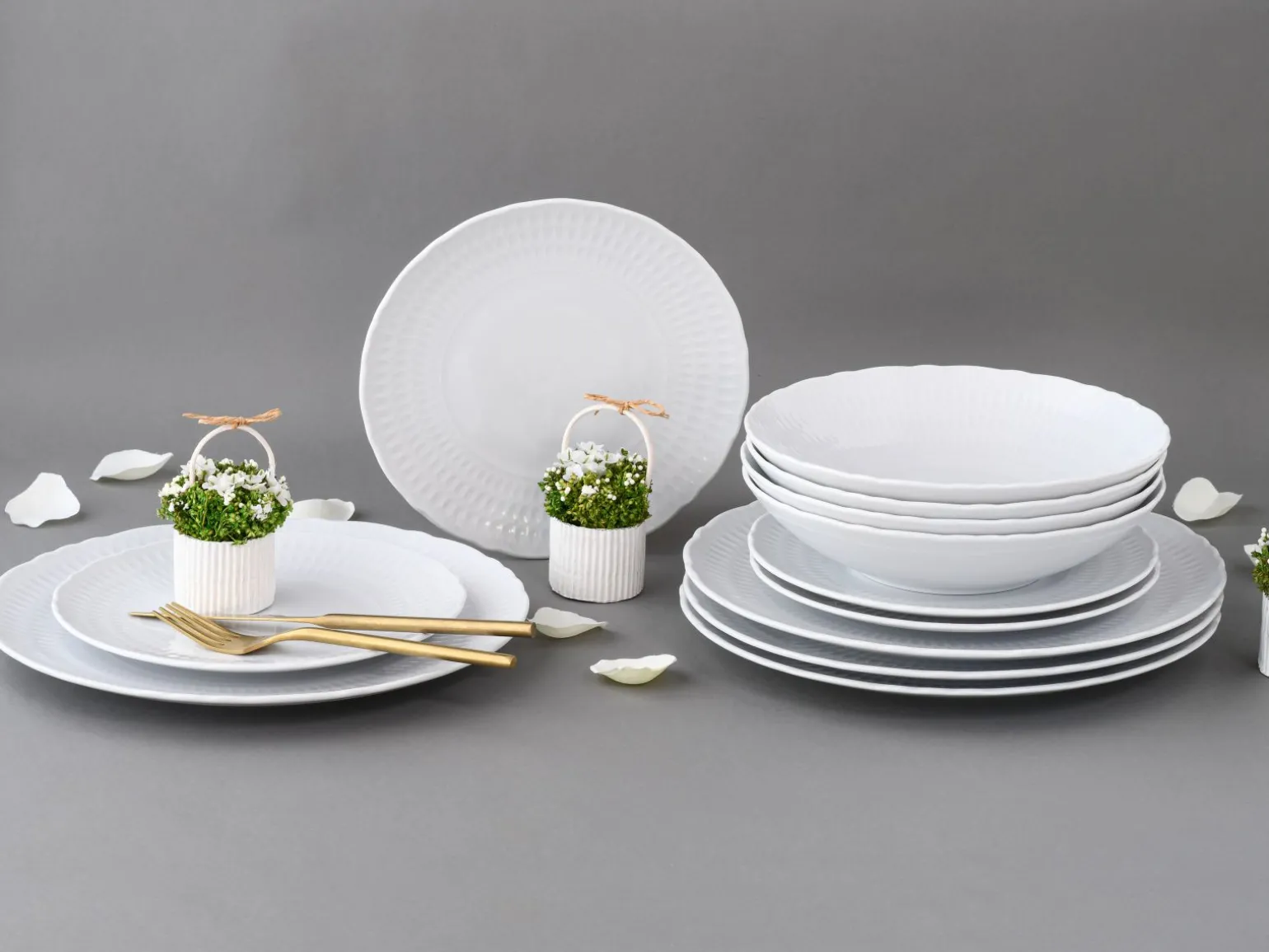 Sofia - Tellerset 12-tlg - White