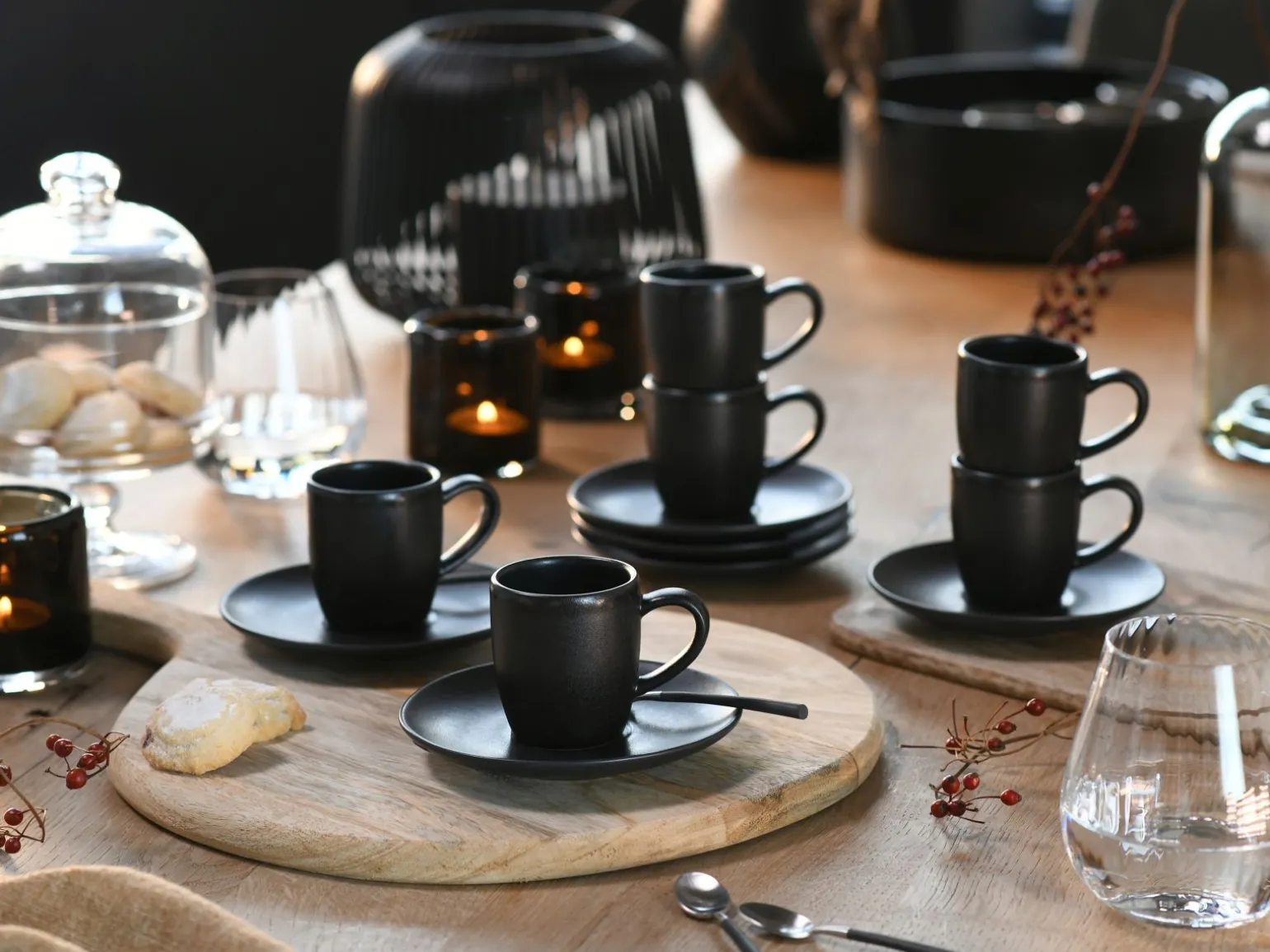 Soft Touch - Espressotassen 12-tlg - Schwarz