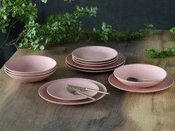 Soft Touch - Tellerset 12-tlg, Soft Touch - Tafelservice 12-tlg - Schwarz