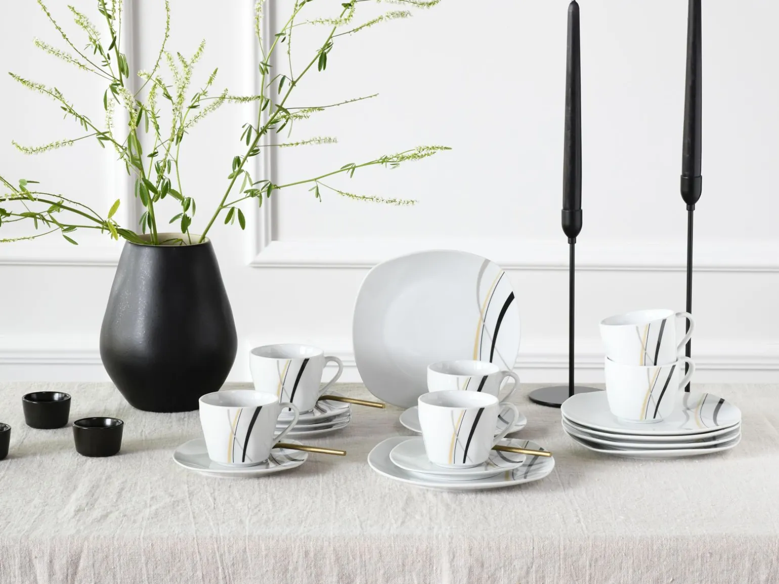 Square - Kaffeeservice 18-tlg - Orchidee