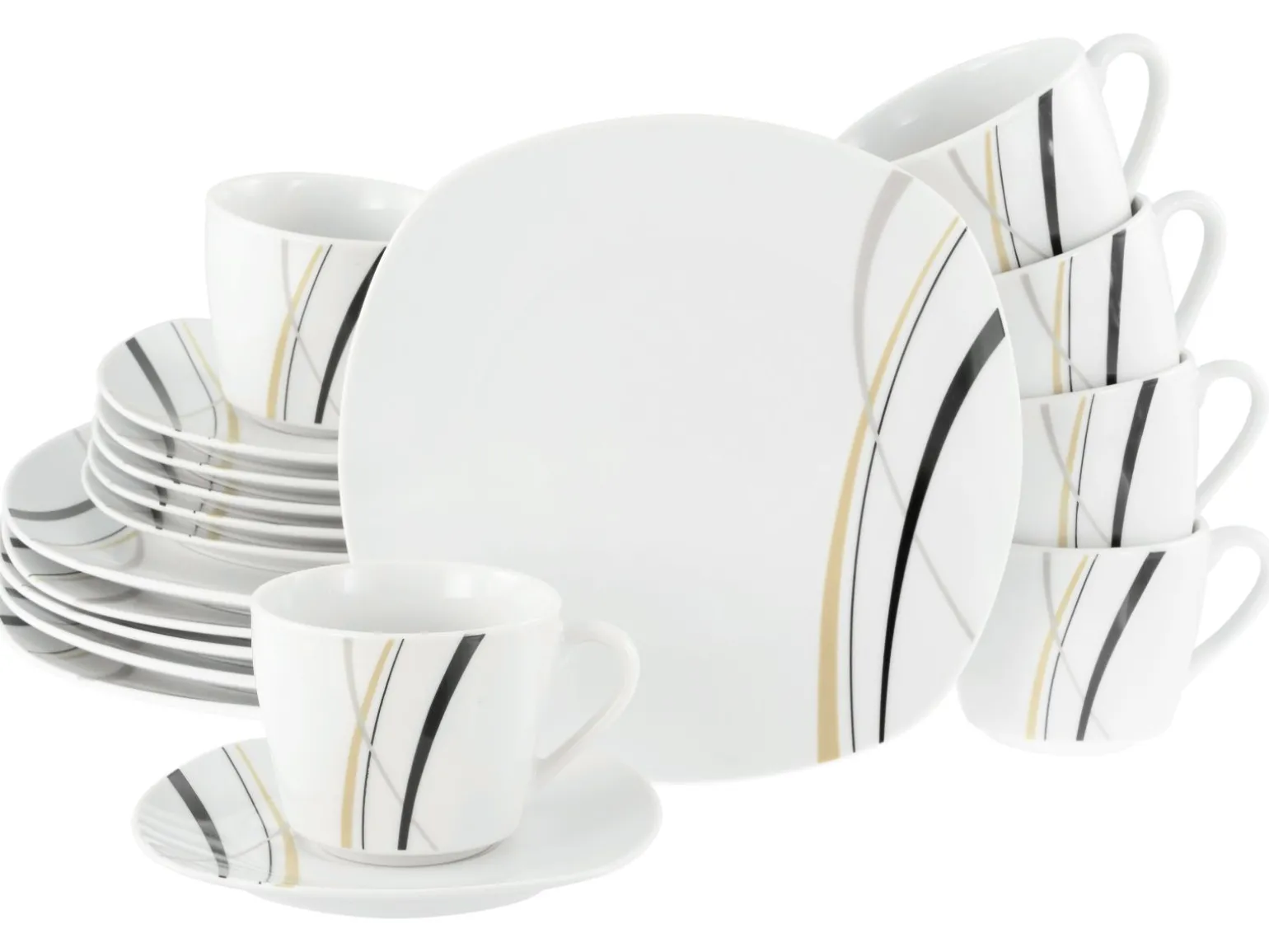 Square - Kaffeeservice 18-tlg - Orchidee