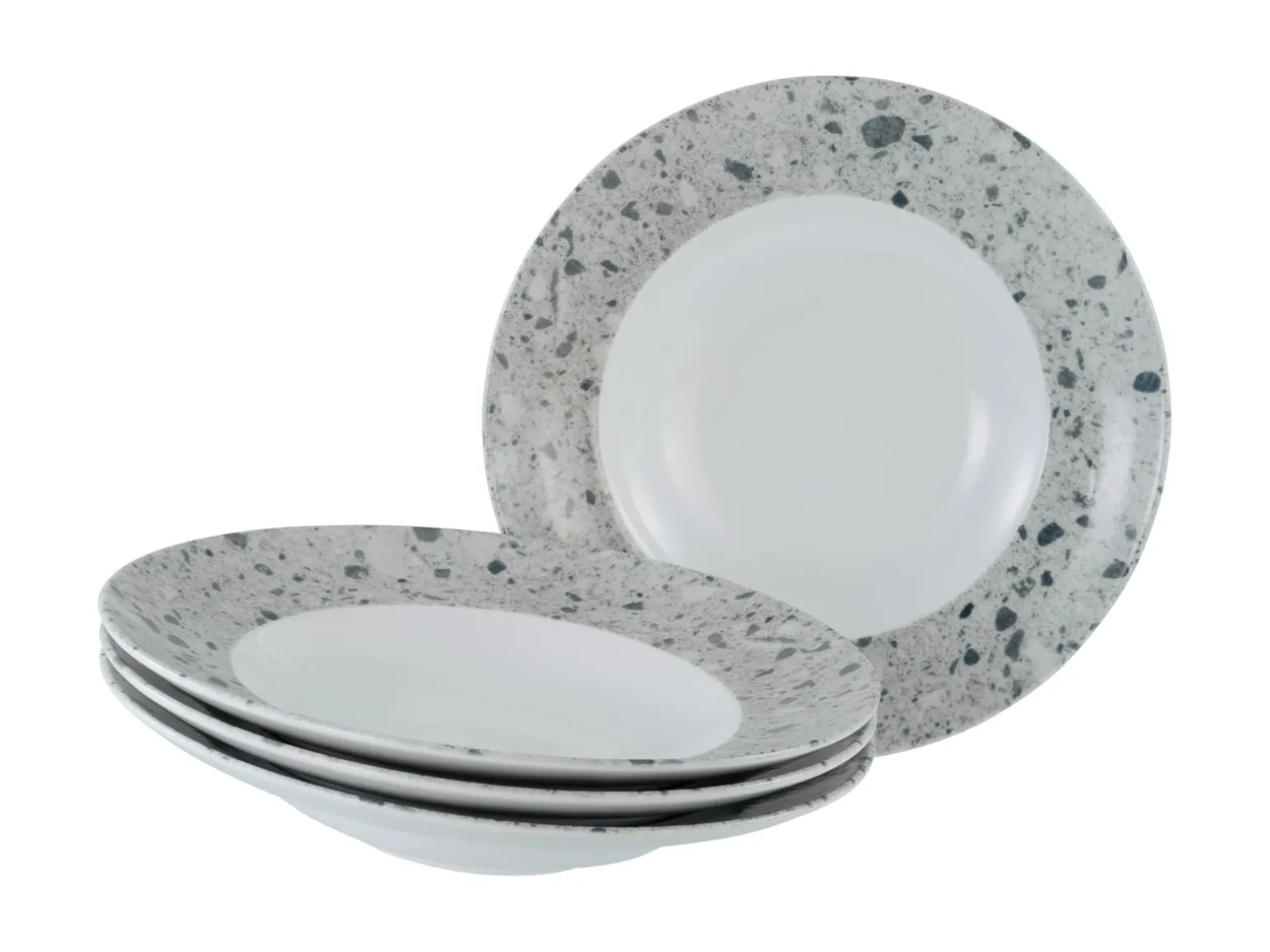 Stone Collection - Pastateller 4-tlg - Bunt