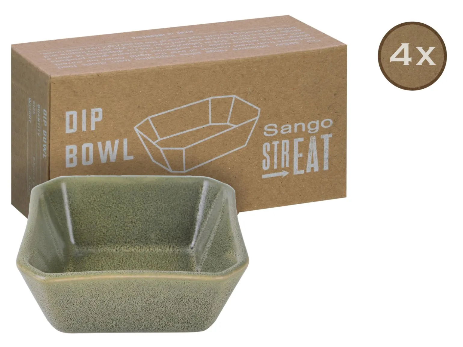 Streat Food - Dip Bowl 4-tlg - Schwarz