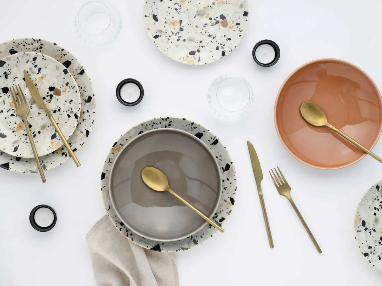 Terrazzo - Tellerset 12-tlg - Mix