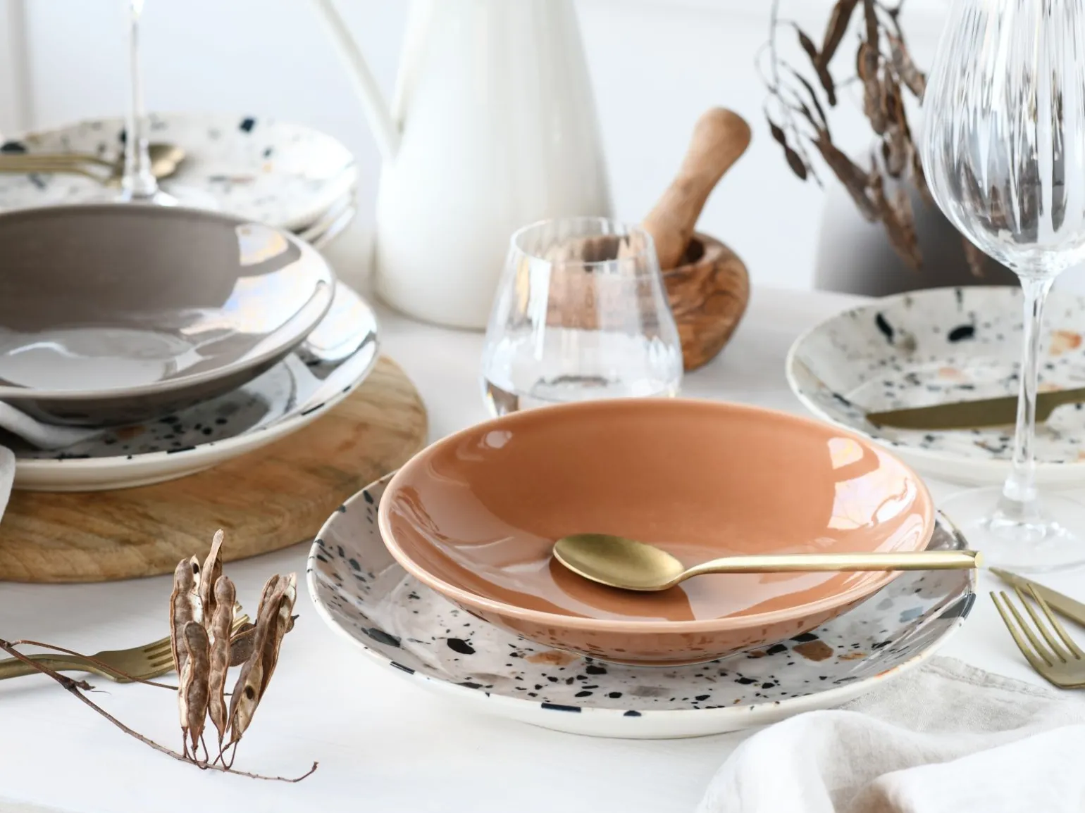 Terrazzo - Tellerset 12-tlg - Mix