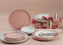 Uno - Tellerset 8-tlg - Rusty Rose