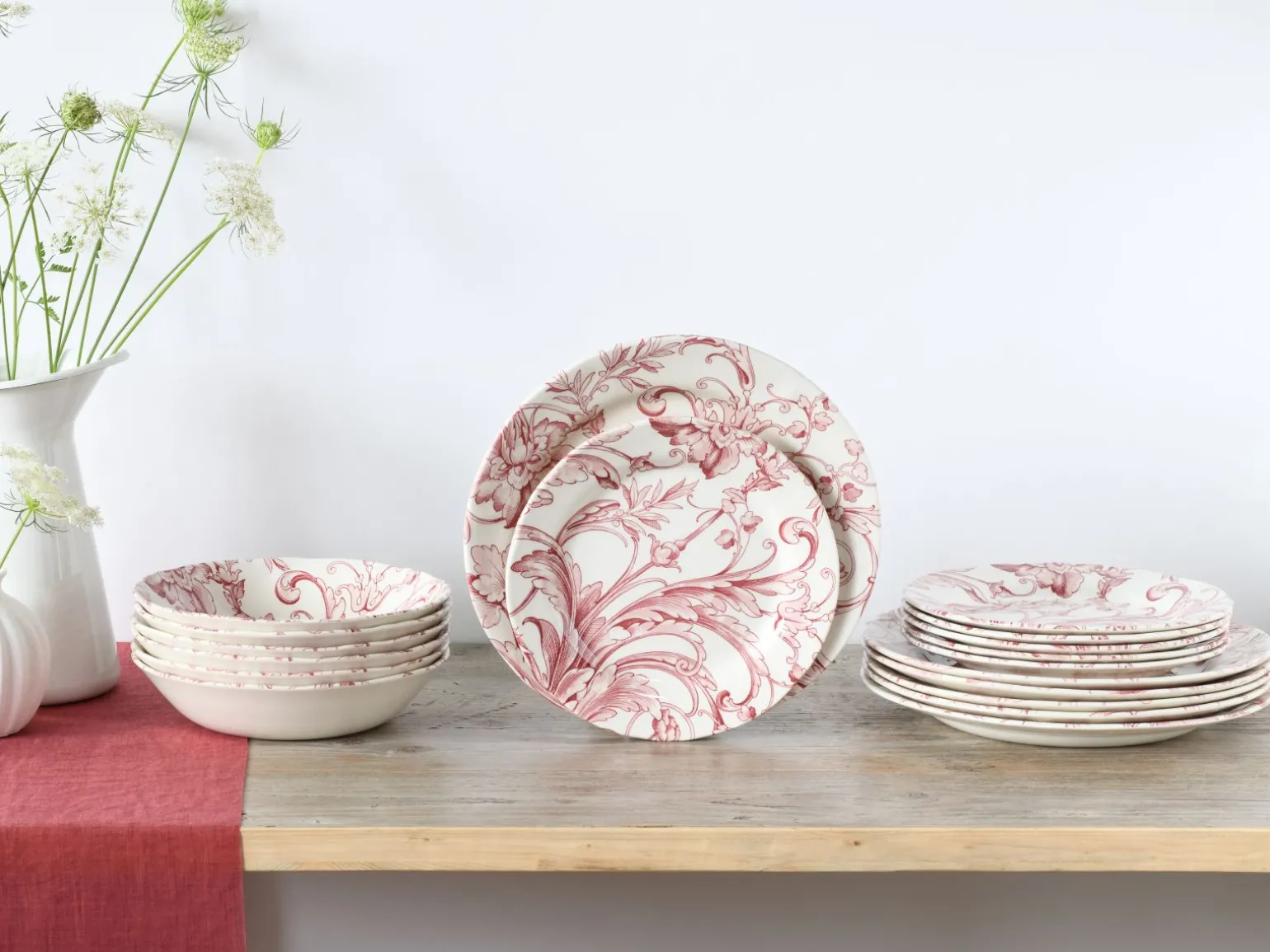 Venecia - Tellerset 18-tlg - Pink