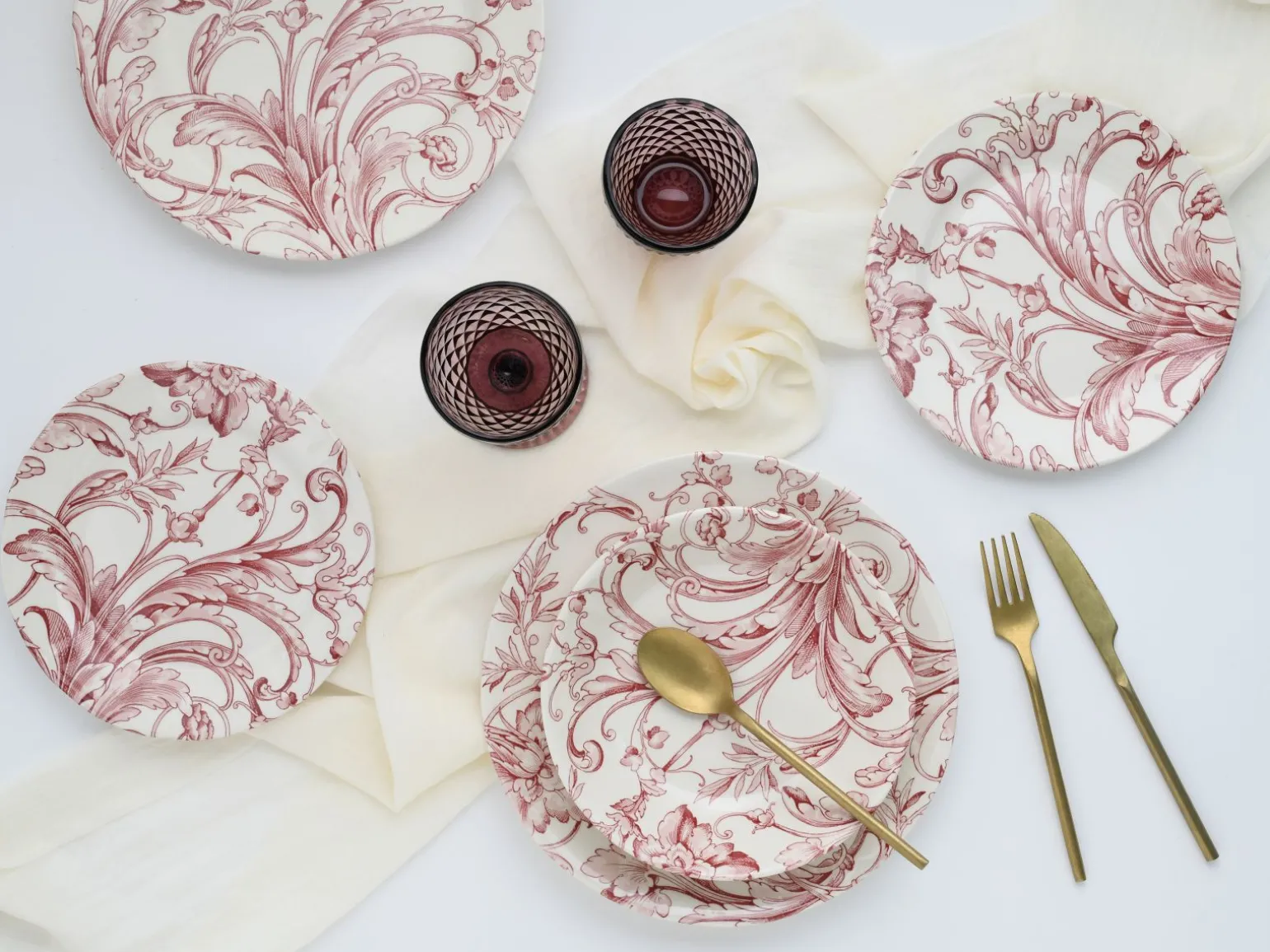 Venecia - Tellerset 18-tlg - Pink